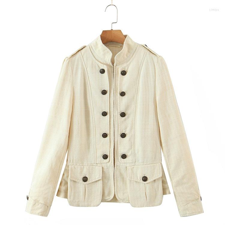 Women's Jackets 2023 Autumn And Winter Women's Solid Color Minimalist Wind Pocket Jacket, Beige
Women's Jackets 2023 Autumn And Winter Women's Solid Color Minimalist Wind Pocket Jacket, Beige