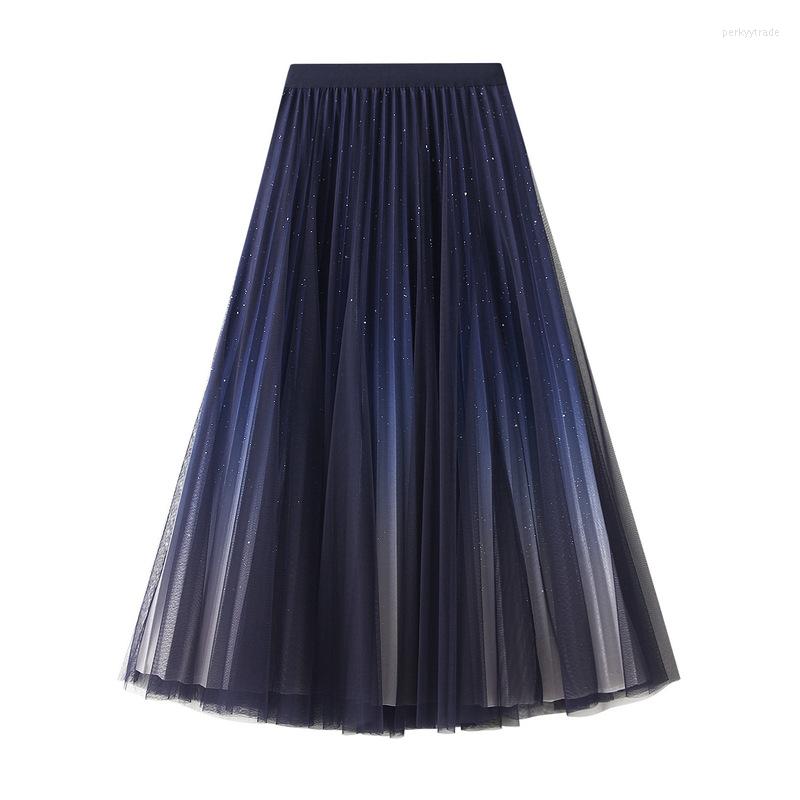 Skirts Star Gradual Change Yarn Skirt Pleated Long Dress Women's Mesh Half Fashionable Autumn And Winter Swing, Black
Skirts Star Gradual Change Yarn Skirt Pleated Long Dress Women's Mesh Half Fashionable Autumn And Winter Swing, Black