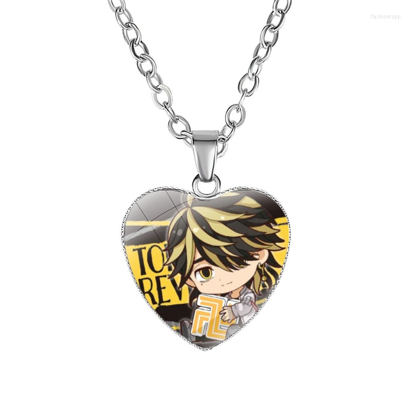 Pendant Necklaces Japanese Anime Tokyo Revengers Accessories Heart Shaped Glass Minimalist Style For Women Men Jewelry Wholesale
Pendant Necklaces Japanese Anime Tokyo Revengers Accessories Heart Shaped Glass Minimalist Style For Women Men Jewelry Wholesale