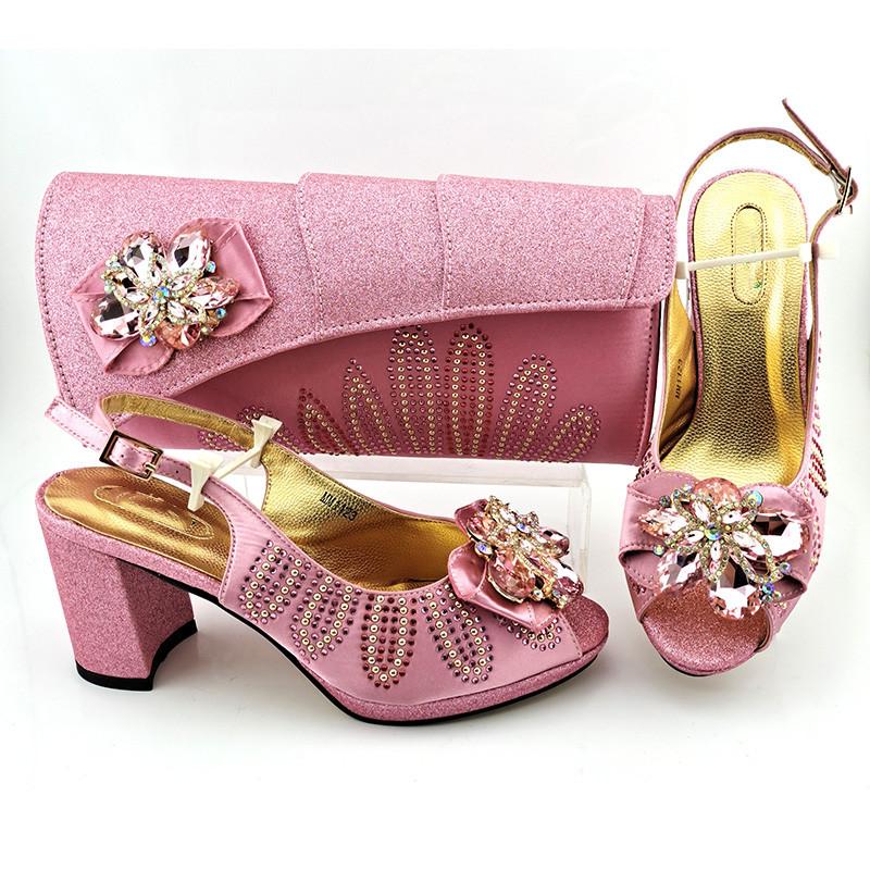 Dress Shoes Fashion Pink Women High Heel 8.5CM Match Purse With Rhinestone Decoration African Pumps And Handbag Set MM1123, Orange 
Dress Shoes Fashion Pink Women High Heel 8.5CM Match Purse With Rhinestone Decoration African Pumps And Handbag Set MM1123, Orange