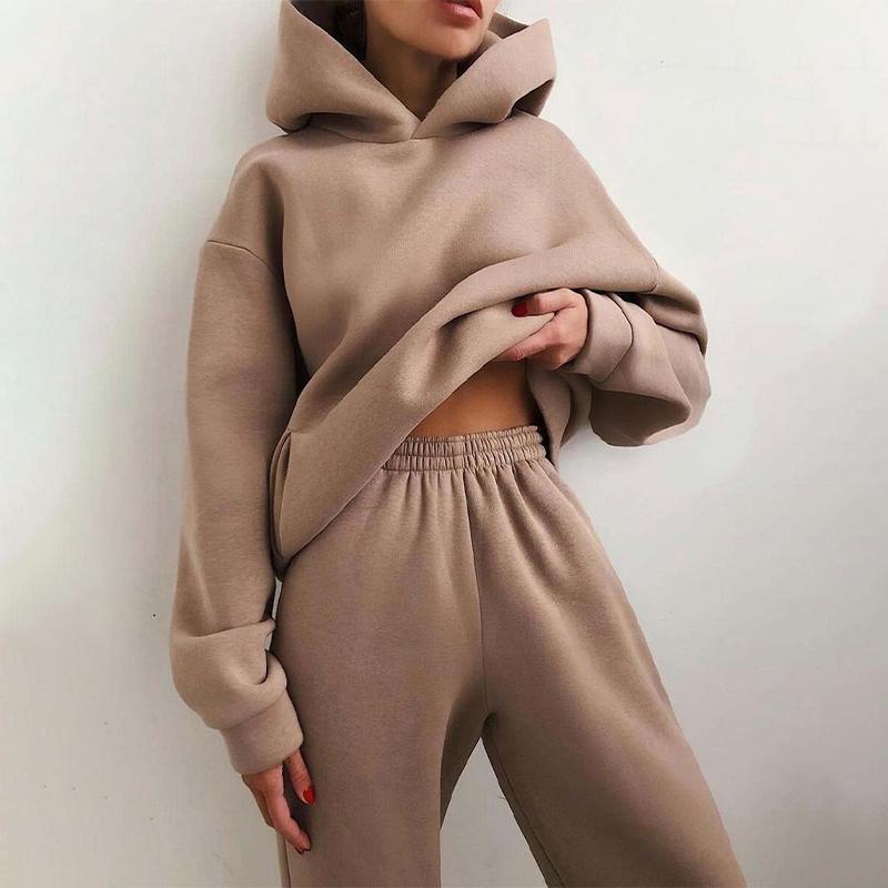 Down jacket Women Tracksuits Elegant Solid Sets For Warm Hoodie Sweatshirts And Long Pant Fashion Two Piece Ladies Lace Up Sweatshirt S Gllx, 01 white
Down jacket Women Tracksuits Elegant Solid Sets For Warm Hoodie Sweatshirts And Long Pant Fashion Two Piece Ladies Lace Up Sweatshirt S Gllx, 01 white