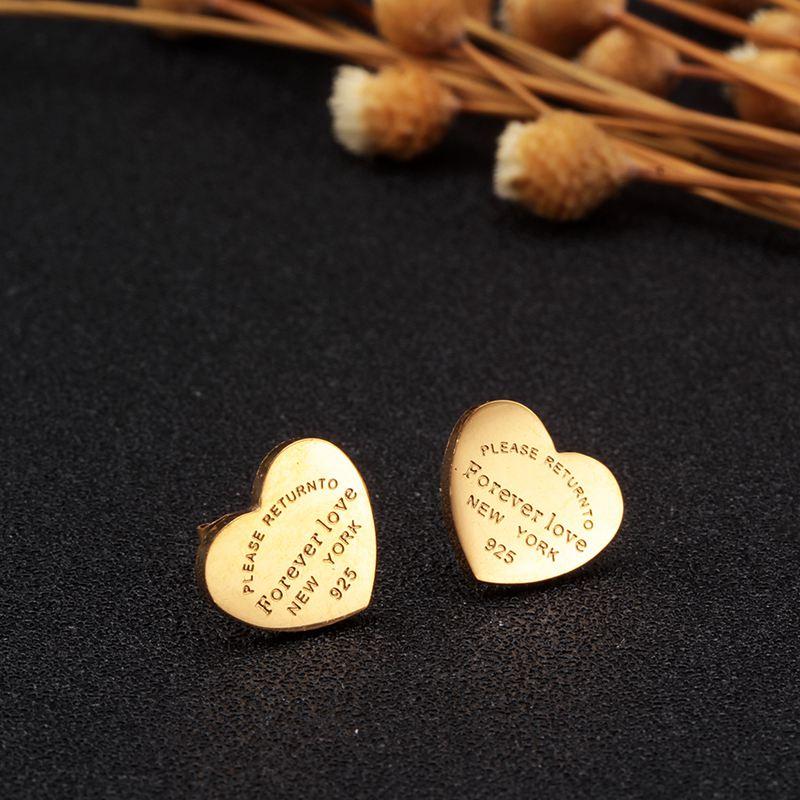 Stud Earrings Fashion Stainless Steel Love Heart Earring For Woman Gold Plating Luxury Female Party Wedding Accessory JewelryStud
Stud Earrings Fashion Stainless Steel Love Heart Earring For Woman Gold Plating Luxury Female Party Wedding Accessory JewelryStud