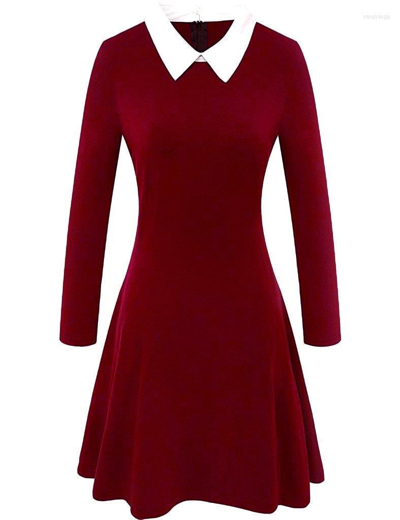 Casual Dresses Women' Cotton Basic Round Collar Big Swing Type Dress 2023 Autumn/winter OL Temperament, Purple
Casual Dresses Women' Cotton Basic Round Collar Big Swing Type Dress 2023 Autumn/winter OL Temperament, Purple