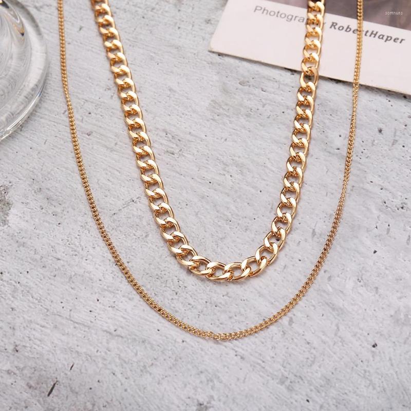 Chains Fashion Ins Style Retro Exaggerated Golden Link Chain Necklace Women Multilayer Trendy Jewelry Wedding Gift Collier
Chains Fashion Ins Style Retro Exaggerated Golden Link Chain Necklace Women Multilayer Trendy Jewelry Wedding Gift Collier