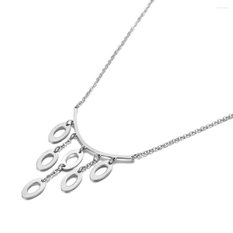 Chains Vintage Titanium Stainless Steel 6Pcs Oval Geometry Pendant Necklace Jewelry Trendy Charm For Women Girl N19115
Chains Vintage Titanium Stainless Steel 6Pcs Oval Geometry Pendant Necklace Jewelry Trendy Charm For Women Girl N19115