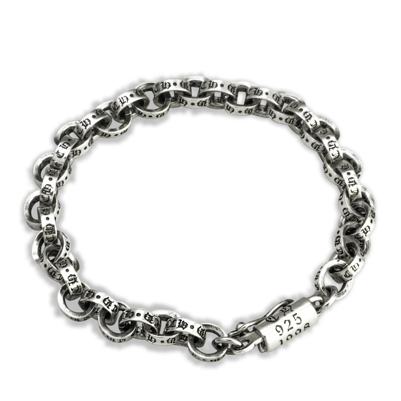 Charm Bracelets Real S925 Silver Jewelry Retro Personality Handmade Punk Style Interlocking Couple Men and Women Holiday Gifts 230313
Charm Bracelets Real S925 Silver Jewelry Retro Personality Handmade Punk Style Interlocking Couple Men and Women Holiday Gifts 230313