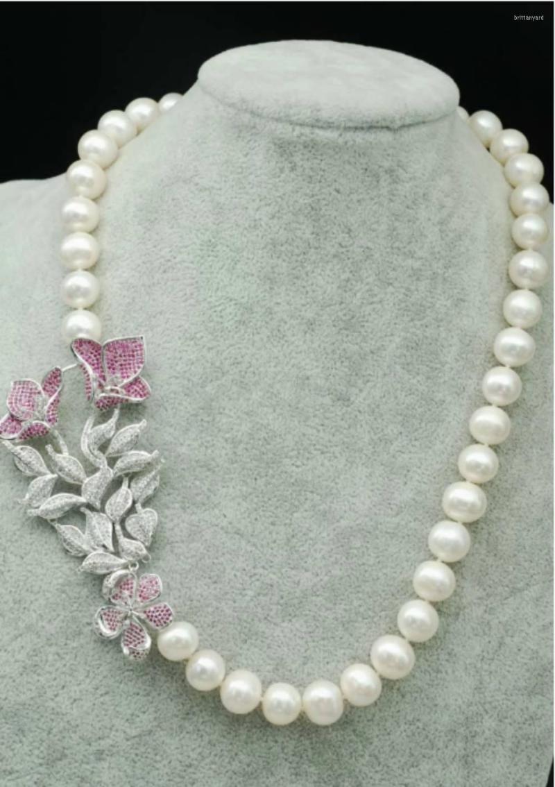 Chains Hand Knotted Freshwater Pearl Near Round Necklace 11-12mm Nature Beads Wholesale 19inch Red Flower Pendant
Chains Hand Knotted Freshwater Pearl Near Round Necklace 11-12mm Nature Beads Wholesale 19inch Red Flower Pendant