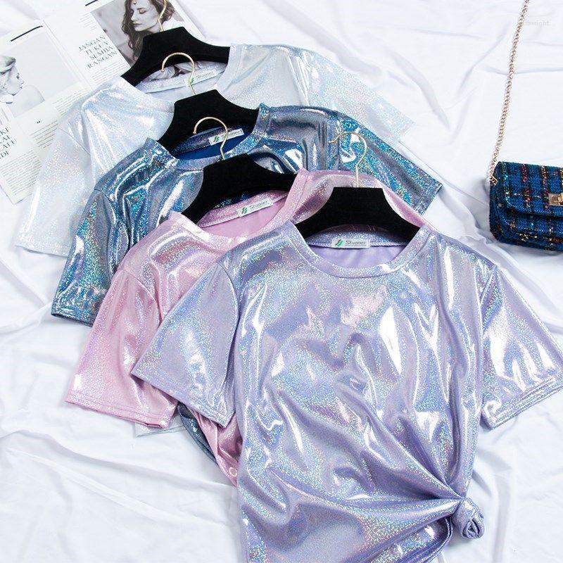 Women's T Shirts Woman BlingBling T-shirt Summer Retro Tops Shiny Loose Short Sleeve Sexy Club Harajuku Femal Fashion Bright Silk Tee, Style 1
Women's T Shirts Woman BlingBling T-shirt Summer Retro Tops Shiny Loose Short Sleeve Sexy Club Harajuku Femal Fashion Bright Silk Tee, Style 1