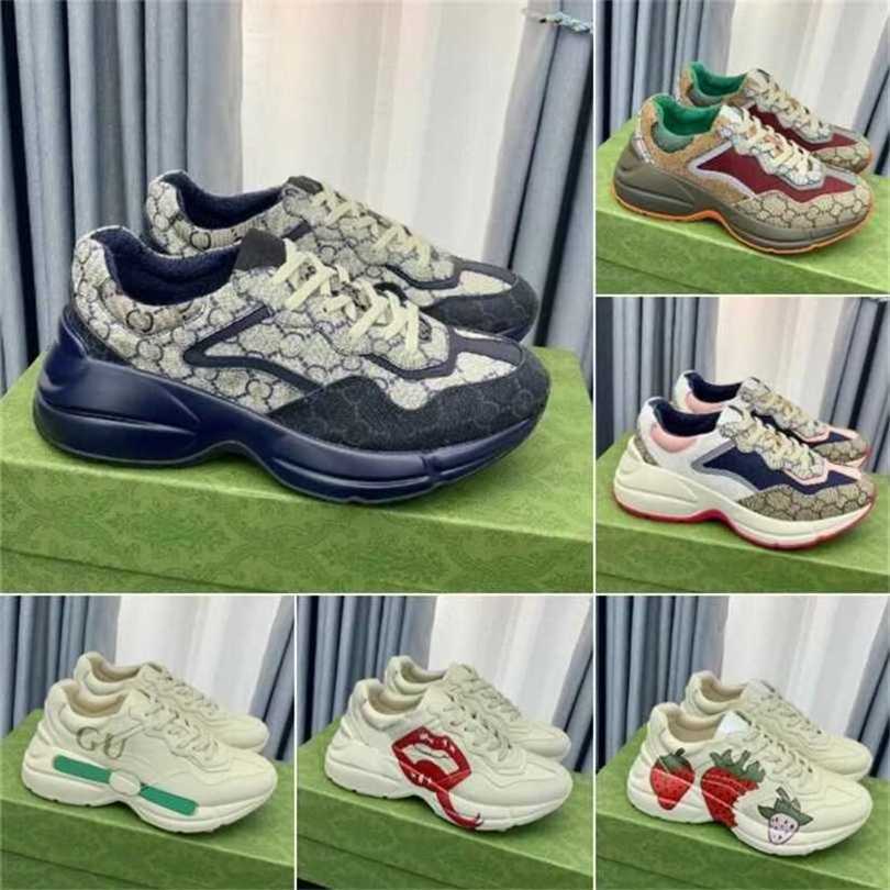 Rhyton Sneakers Designer shoes Multicolor Sneakers Beige Men Trainers Vintage Luxury Chaussures Ladies casual leather Shoes Sneaker with box size 35-45 topAAAAA, Color 1
Rhyton Sneakers Designer shoes Multicolor Sneakers Beige Men Trainers Vintage Luxury Chaussures Ladies casual leather Shoes Sneaker with box size 35-45 topAAAAA, Color 1