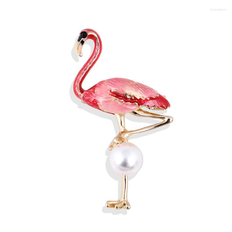 Brooches Vintage Hand-Painted Pink Green Flamingo Brooch Fashion Simulated Pearl Animal Bird Scarf Clothing Bag Pins For Women
Brooches Vintage Hand-Painted Pink Green Flamingo Brooch Fashion Simulated Pearl Animal Bird Scarf Clothing Bag Pins For Women