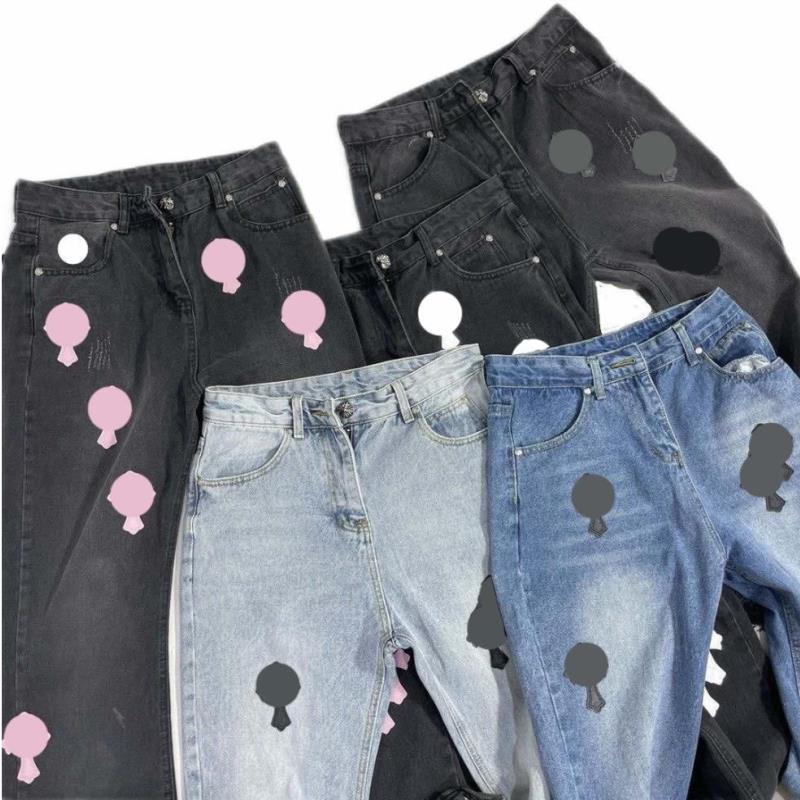 Pants Mens jeans Designer Make old washed jeans chrome straight trousers heart Letter prints for women men casual long style Sivjp, Hi
Pants Mens jeans Designer Make old washed jeans chrome straight trousers heart Letter prints for women men casual long style Sivjp, Hi