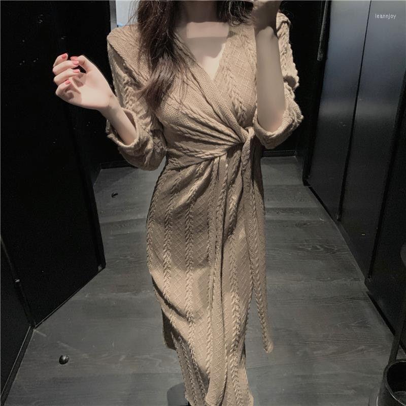 Party Dresses Harajuku Vintage Korean One-Piece Sweater Maxi For Women Draw String Bodycon Slim Knitted Lady Woman Dress Autumn, Black
Party Dresses Harajuku Vintage Korean One-Piece Sweater Maxi For Women Draw String Bodycon Slim Knitted Lady Woman Dress Autumn, Black