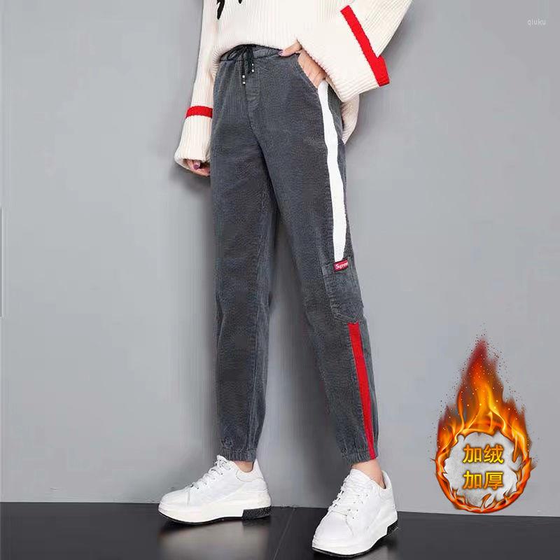 Women' Pants Fleece Corduroy Women' Autumn Winter Straight Retro Casual Loose Track Patchwork Ankle Banded Trousers Women, Midweight
Women' Pants Fleece Corduroy Women' Autumn Winter Straight Retro Casual Loose Track Patchwork Ankle Banded Trousers Women, Midweight