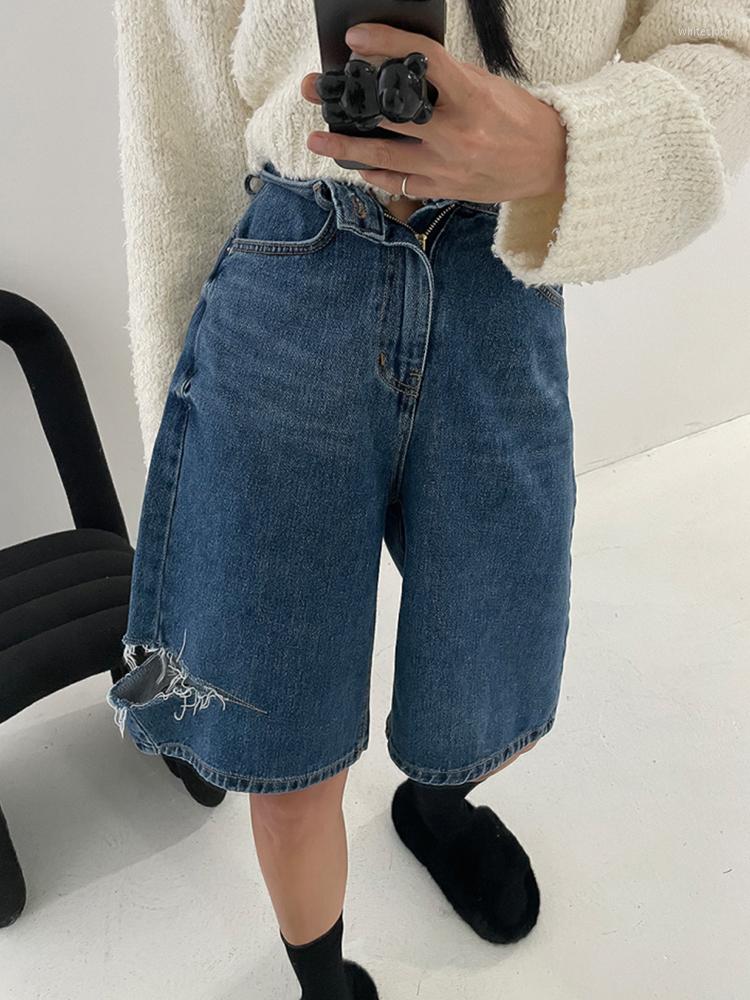 Women' Shorts Hole Straight Wide Leg Denim Women' Summer American Street Style Casual Loose High Waist A-Line Girl Capris Female, Blue
Women' Shorts Hole Straight Wide Leg Denim Women' Summer American Street Style Casual Loose High Waist A-Line Girl Capris Female, Blue