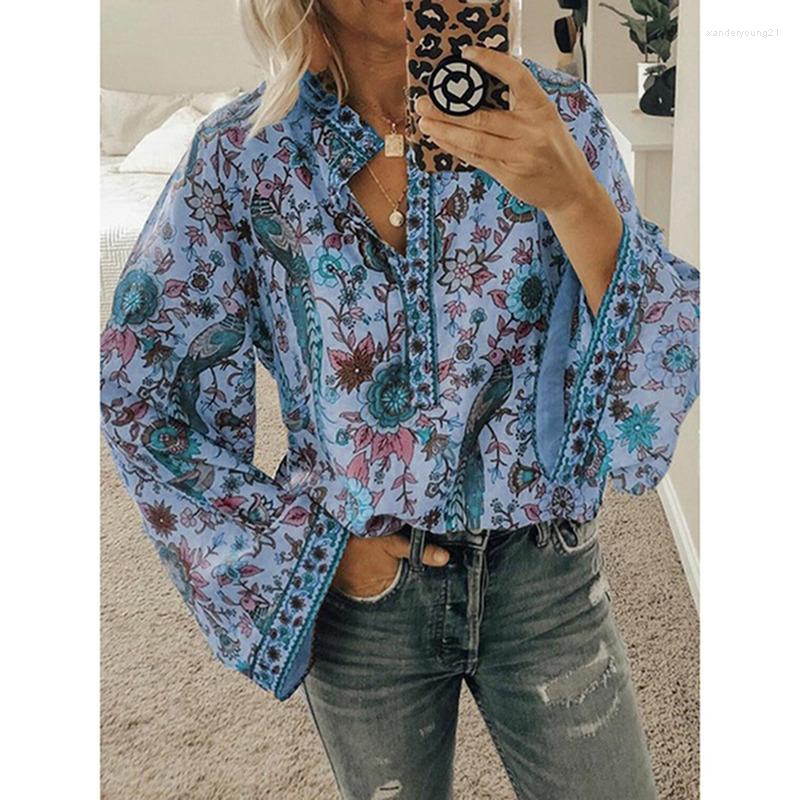 Women's Blouses 2023 Women Print Casual Loose Tops Stand V Neck Long Sleeves Button Plus Size Pullover Female Tee Shirts Blouse, B-khaki
Women's Blouses 2023 Women Print Casual Loose Tops Stand V Neck Long Sleeves Button Plus Size Pullover Female Tee Shirts Blouse, B-khaki