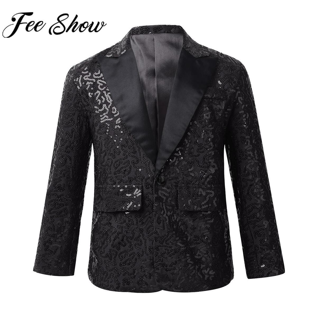 Jackets Kids Boys Fashion Shiny Sequins Lapel Suit One Button Jacket Coat Blazer Tuxedo for Wedding Birthday Party Stage Performance 230313, Blue
Jackets Kids Boys Fashion Shiny Sequins Lapel Suit One Button Jacket Coat Blazer Tuxedo for Wedding Birthday Party Stage Performance 230313, Blue
