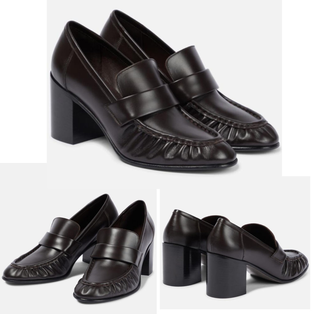 Fashion women's dress shoes Fashion brand The Row sneakers Italian calfskin almond head thick high heels Elegant women's professional wedding party EU35-41
Fashion women's dress shoes Fashion brand The Row sneakers Italian calfskin almond head thick high heels Elegant women's professional wedding party EU35-41