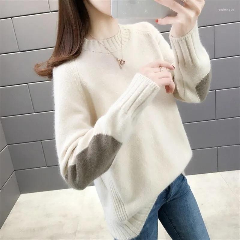 Women's Sweaters Autumn Winter Knitted Short Khaki White Sweater Women O-Neck Casual Long Sleeve Loose Pullovers Female Tops
Women's Sweaters Autumn Winter Knitted Short Khaki White Sweater Women O-Neck Casual Long Sleeve Loose Pullovers Female Tops