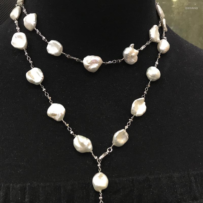 Chains Natural Baroque Fresh Water Pearl Sweater Necklace Stainess Steel Chain Long Style For Belt Women Fashion Jewelry
Chains Natural Baroque Fresh Water Pearl Sweater Necklace Stainess Steel Chain Long Style For Belt Women Fashion Jewelry