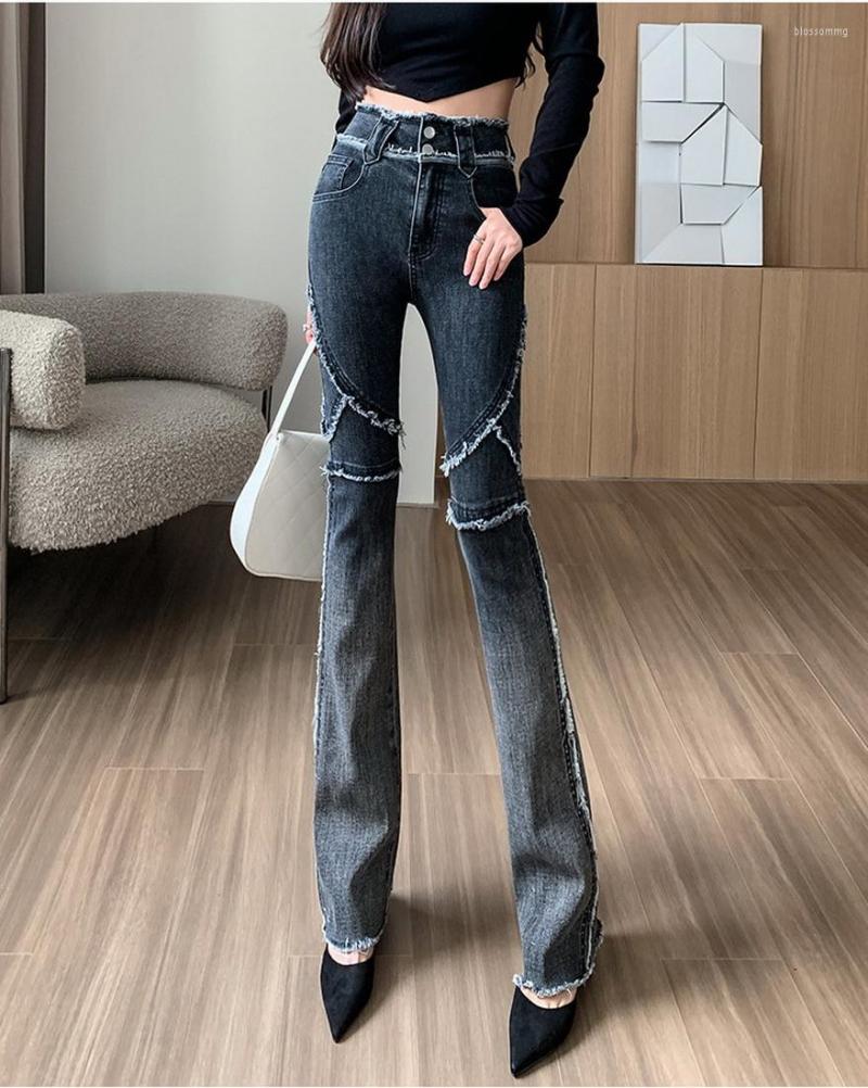 Women' Jeans -3XL Women Slim Thin Fried Street Burrs Gradient Color Denim Flared Pants Harajuku Style Tight, Black
Women' Jeans -3XL Women Slim Thin Fried Street Burrs Gradient Color Denim Flared Pants Harajuku Style Tight, Black