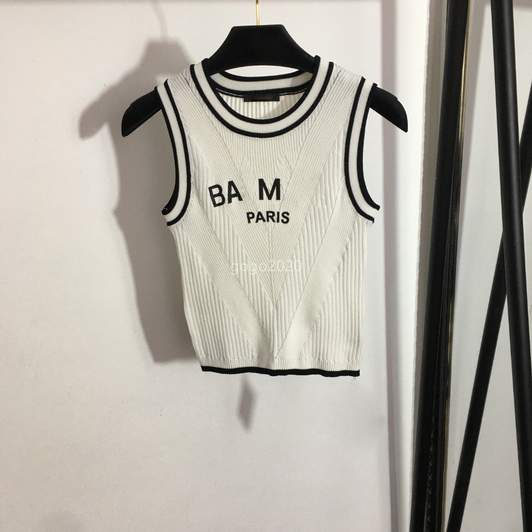 23ss Women Designer Tee Vest Knits Jogging T shirts With Letters Print Striped Crop Tops Runway High End Brand Designer Stretch Sleeveless Camisole Jumper Pullover, White
23ss Women Designer Tee Vest Knits Jogging T shirts With Letters Print Striped Crop Tops Runway High End Brand Designer Stretch Sleeveless Camisole Jumper Pullover, White