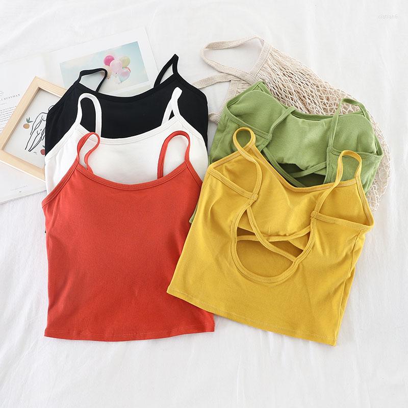 Women's Tanks OUMEA Women Bra Tops Solid Color Spaghetti Strap Crop Top With Detachable Pads Cross Back Sexy Beach Knit Sporty, Black
Women's Tanks OUMEA Women Bra Tops Solid Color Spaghetti Strap Crop Top With Detachable Pads Cross Back Sexy Beach Knit Sporty, Black