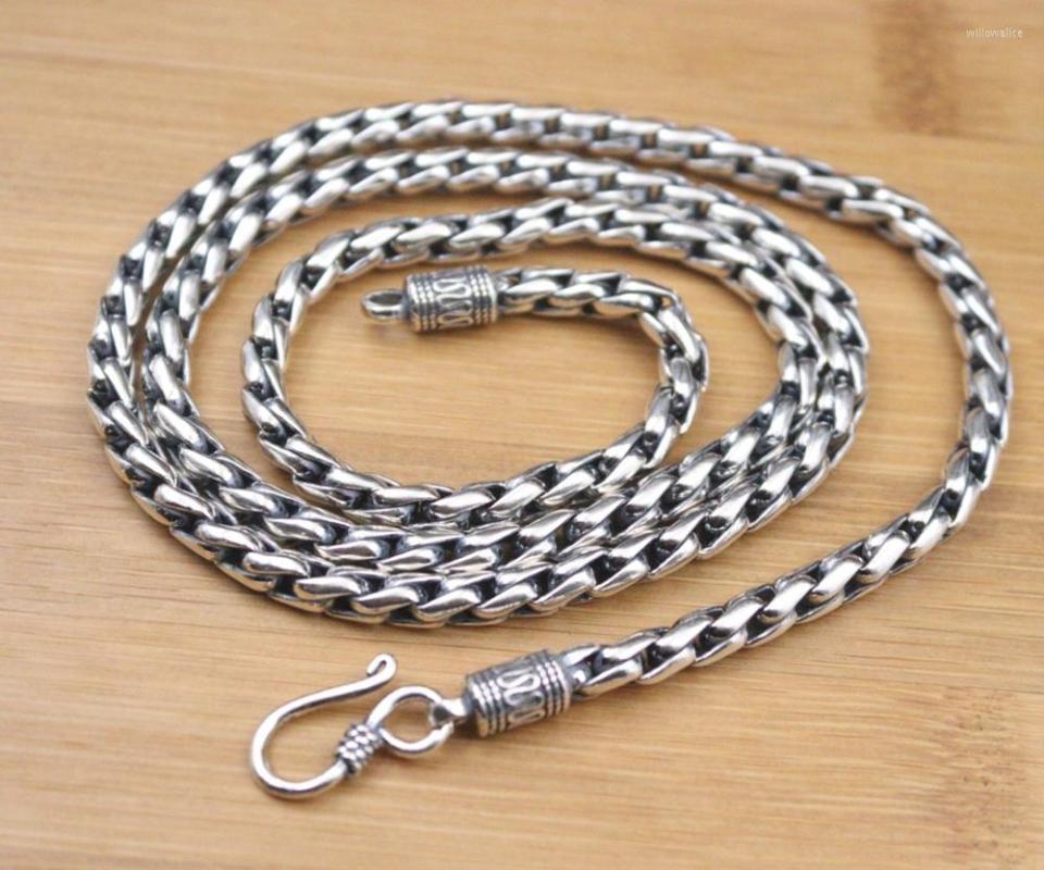 Chains Pure 925 Sterling Silver Necklace Width 4.5mm Thick Warp Pattern Link Chain Length 25.59"L About 66g For Woman Man
Chains Pure 925 Sterling Silver Necklace Width 4.5mm Thick Warp Pattern Link Chain Length 25.59"L About 66g For Woman Man