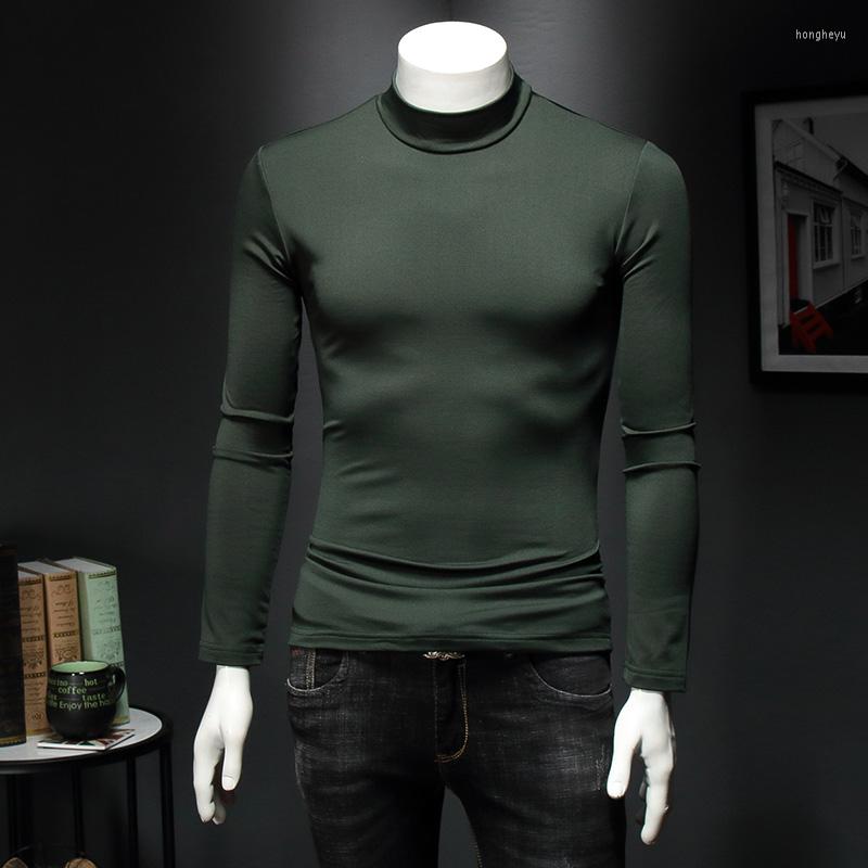 Men's T Shirts Mercerized High Cotton Quality Long-sleeve T-shirt Winter Basic Half Turtleneck Shirt Plus Velvet Thermal Underwear 8888, Navy blue
Men's T Shirts Mercerized High Cotton Quality Long-sleeve T-shirt Winter Basic Half Turtleneck Shirt Plus Velvet Thermal Underwear 8888, Navy blue