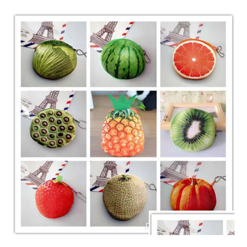 Purse 17 Styles 3D Fruit Printing Style Mini Coin Cotton Round Zipper Pouch Kawaii Korean Small Change Bag For Teenage Drop Delivery Dhjrk, Many colors
Purse 17 Styles 3D Fruit Printing Style Mini Coin Cotton Round Zipper Pouch Kawaii Korean Small Change Bag For Teenage Drop Delivery Dhjrk, Many colors