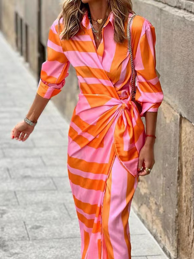 Casual Dresses Spring Summer Fashion Print Dress Blouse Neck Tie Mid Length Striped Skirt Casual Comfortable Street Women's Wear Dresses Robe 230313, Black
Casual Dresses Spring Summer Fashion Print Dress Blouse Neck Tie Mid Length Striped Skirt Casual Comfortable Street Women's Wear Dresses Robe 230313, Black