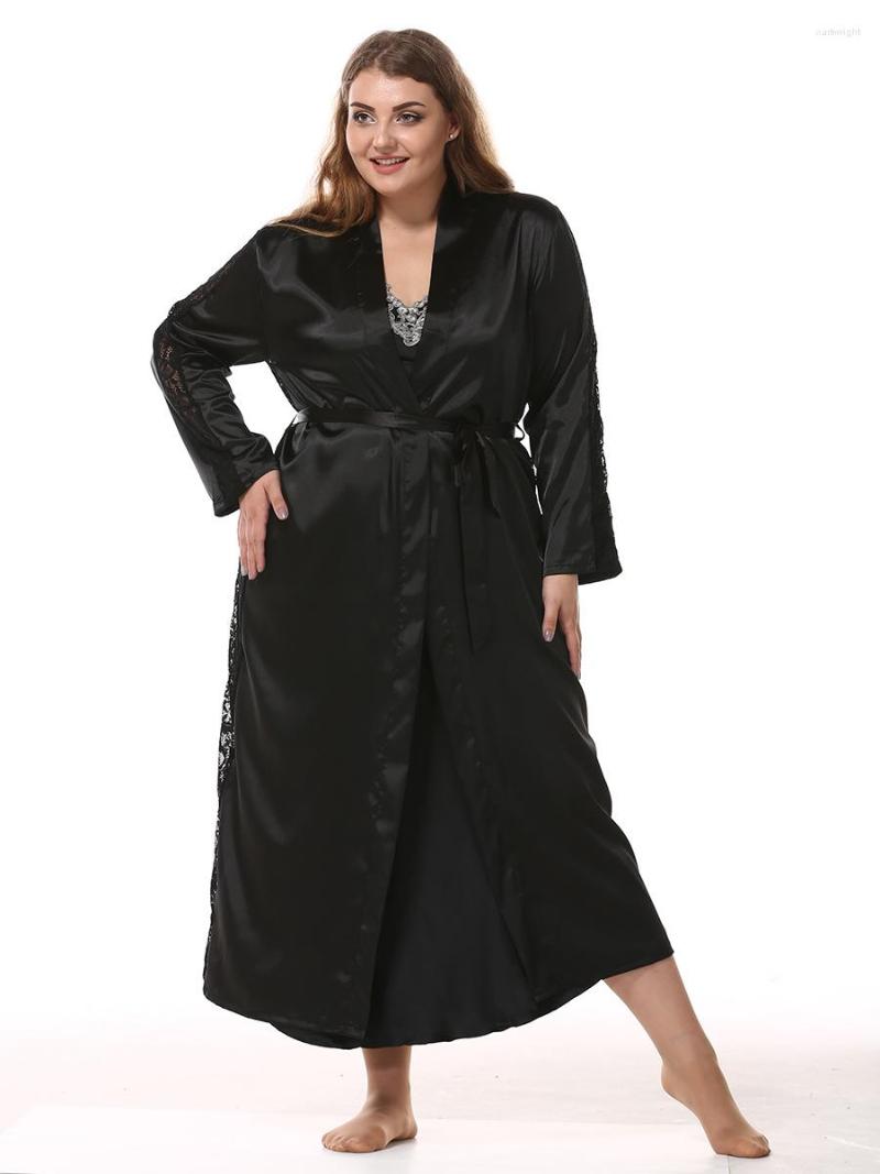 Women's Sleepwear 2023 Sexy Lingerie Summer Women's Ladies Robes Long Sleeveless Satin Silk Lace Night Wear, Black
Women's Sleepwear 2023 Sexy Lingerie Summer Women's Ladies Robes Long Sleeveless Satin Silk Lace Night Wear, Black