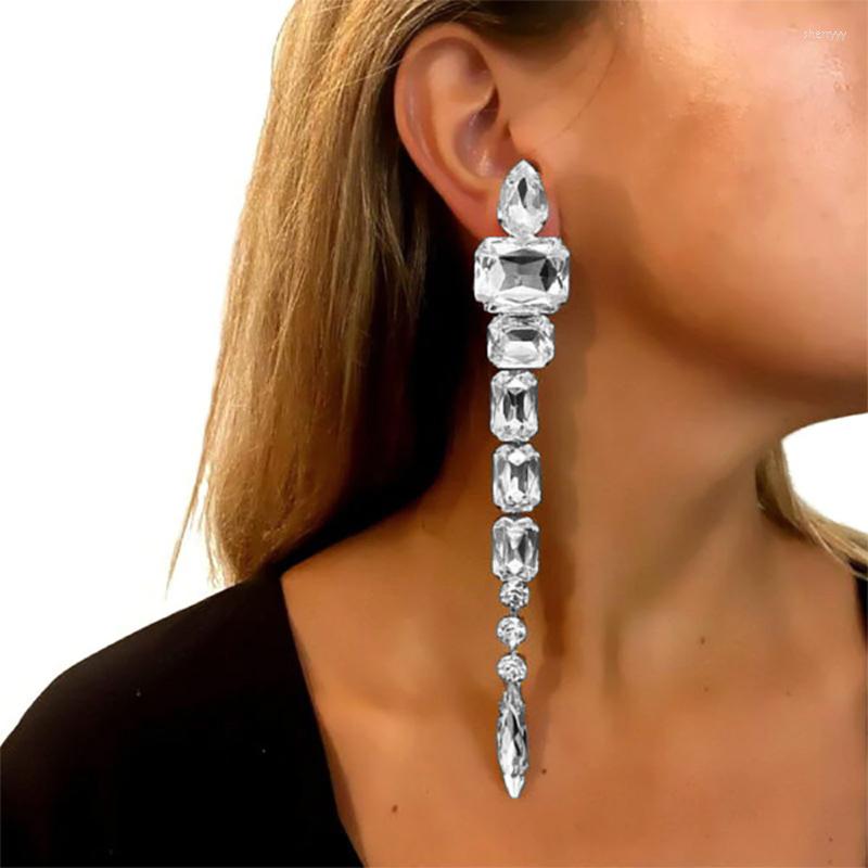 Dangle Earrings Stonefans Handmade Crystal Big Square Gemstone Long Drop For Women Shiny Rhinestone Bridal Pendant
Dangle Earrings Stonefans Handmade Crystal Big Square Gemstone Long Drop For Women Shiny Rhinestone Bridal Pendant