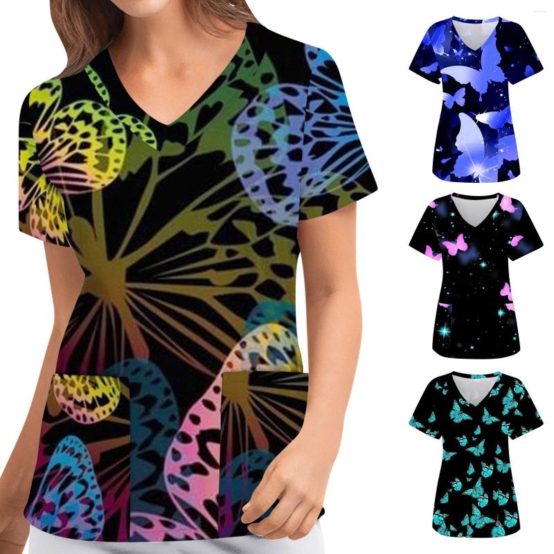 Women's Blouses Oversized Tees For Women Fashion Butterflies Print Short Sleeve Workwear Chiffon Tunic Tops Shirts 2x, Black
Women's Blouses Oversized Tees For Women Fashion Butterflies Print Short Sleeve Workwear Chiffon Tunic Tops Shirts 2x, Black