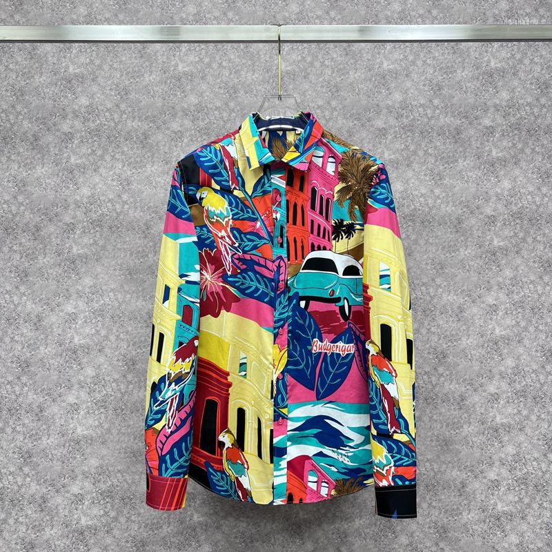 Men's Casual Shirts Luxury Men Colorful Graffiti Slim Fit Long Sleeve Mens Social Paisley Printed Shirt Manga Longa Prom Party
Men's Casual Shirts Luxury Men Colorful Graffiti Slim Fit Long Sleeve Mens Social Paisley Printed Shirt Manga Longa Prom Party