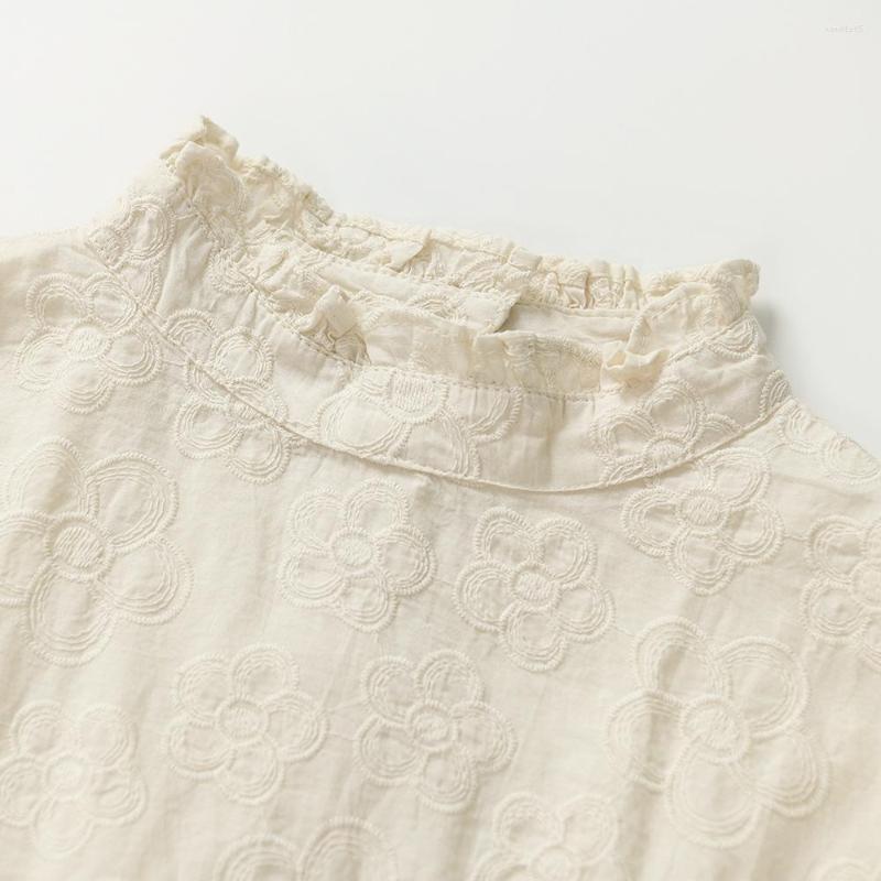Women's Blouses Spring Vintage Floral Embroidery Puff Long Sleeve Ruffled Collar Loose Blouse Kawaii Elegant Mori Girl Vicrotian Edwardian, Beige
Women's Blouses Spring Vintage Floral Embroidery Puff Long Sleeve Ruffled Collar Loose Blouse Kawaii Elegant Mori Girl Vicrotian Edwardian, Beige
