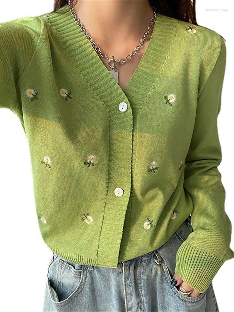 Women' Knits 2023 Korean Sweet Flower Embroidery Long Sleeve Oversized Sweater Vintage V Neck Mujer Autumn Thin Cardigans Sweaters, Violet
Women' Knits 2023 Korean Sweet Flower Embroidery Long Sleeve Oversized Sweater Vintage V Neck Mujer Autumn Thin Cardigans Sweaters, Violet