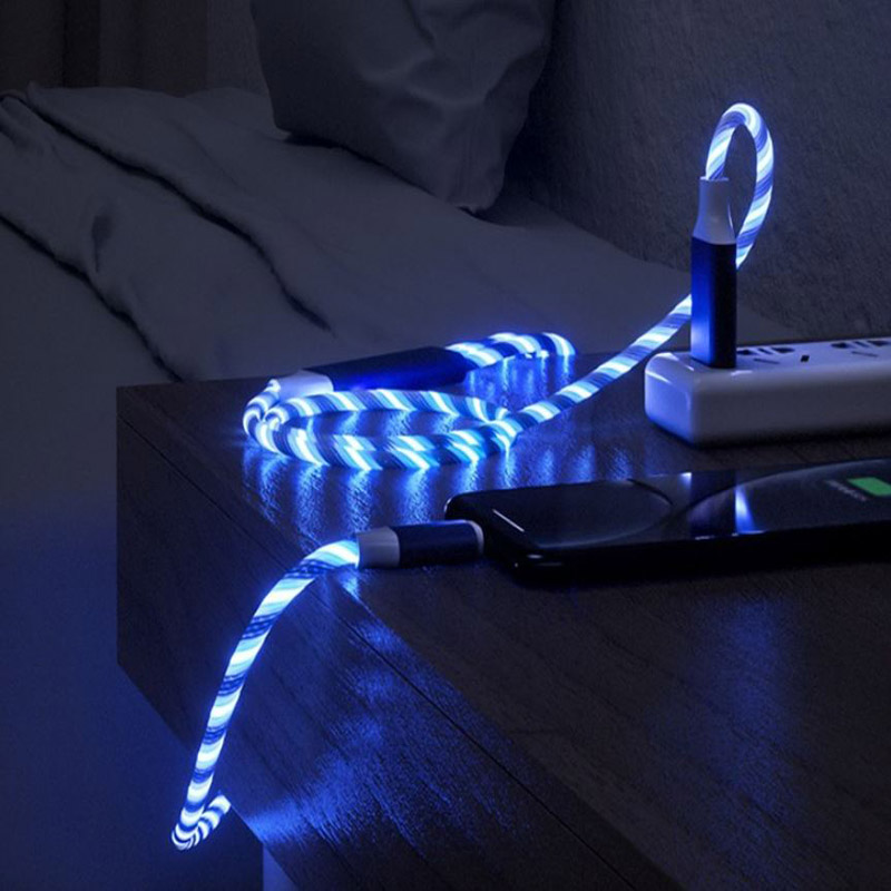 3 in 1 Fast Charger LED Flowing Light Type C Cables Quick Charging Line 2A Micro USB Cable Chargers Cord 120cm, White
3 in 1 Fast Charger LED Flowing Light Type C Cables Quick Charging Line 2A Micro USB Cable Chargers Cord 120cm, White