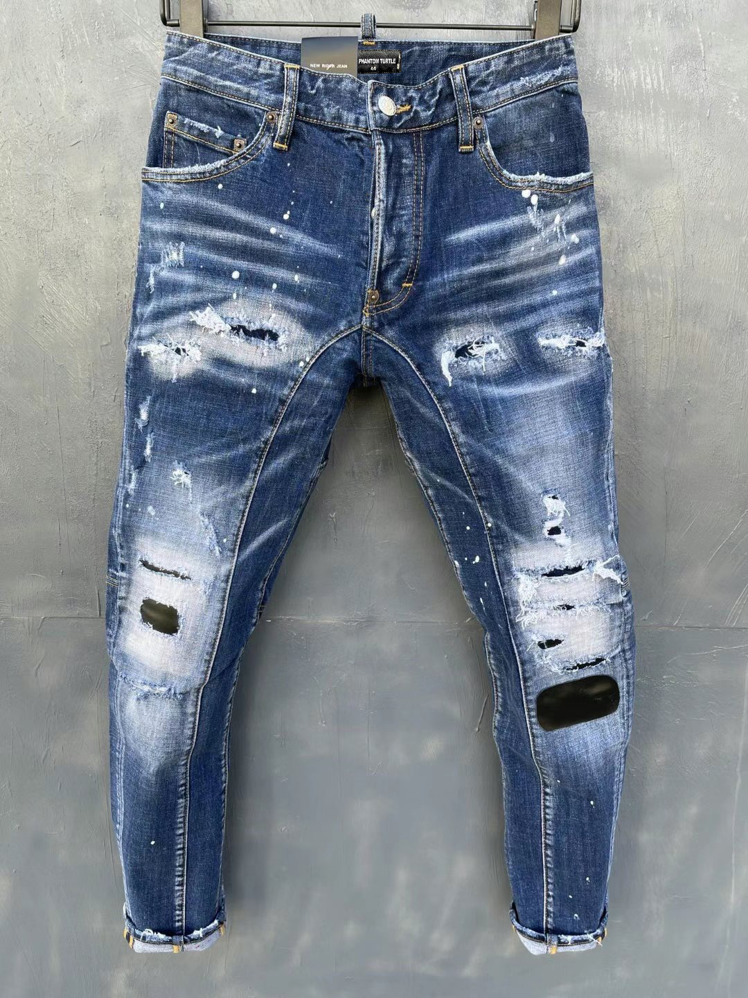 DSQ PHANTOM TURTLE Men's Jeans Classic Fashion Man Jeans Hip Hop Rock Moto Mens Casual Design Ripped Jeans Distressed Skinny Denim Biker Jeans 5168, As picture
DSQ PHANTOM TURTLE Men's Jeans Classic Fashion Man Jeans Hip Hop Rock Moto Mens Casual Design Ripped Jeans Distressed Skinny Denim Biker Jeans 5168, As picture