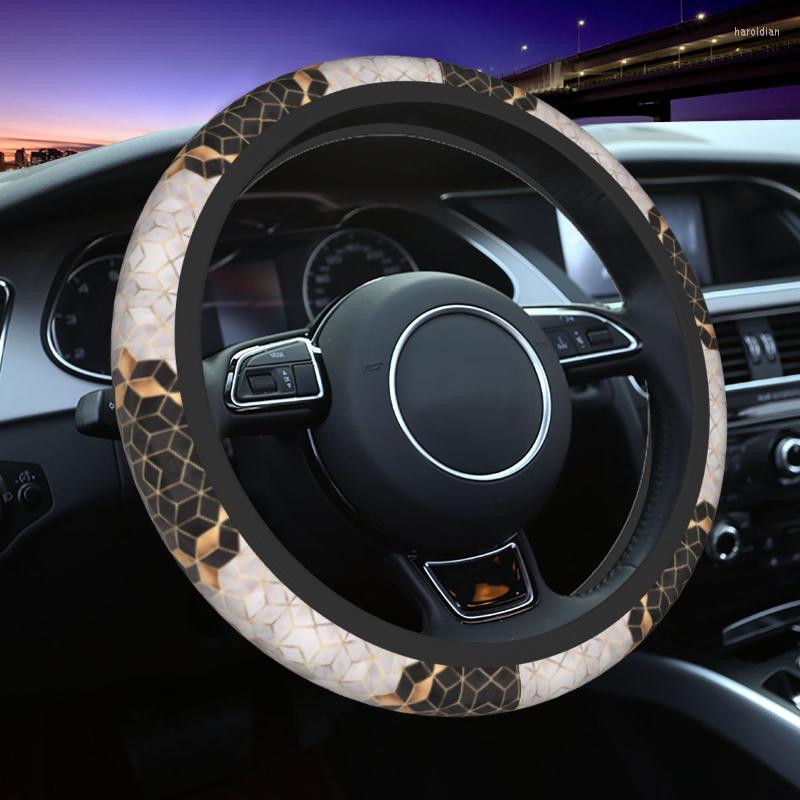 Steering Wheel Covers Smoky Cubes Auto Car Cover Abstract Geometric Pattern Universal 14.5-15 Inch Protector For Trucks
Steering Wheel Covers Smoky Cubes Auto Car Cover Abstract Geometric Pattern Universal 14.5-15 Inch Protector For Trucks