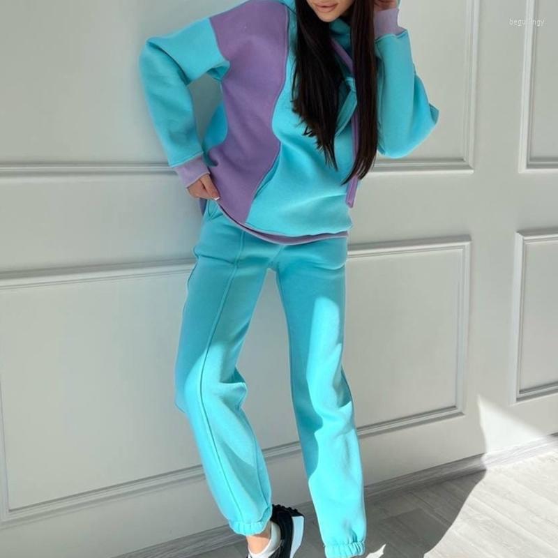 Women' Tracksuits Women Contrast Color Hooded Outfits Elegant Pullover Sweatshirt And Long Pants Suit Casual Sleeve Loose Drawstring 2Pc, 01 blue
Women' Tracksuits Women Contrast Color Hooded Outfits Elegant Pullover Sweatshirt And Long Pants Suit Casual Sleeve Loose Drawstring 2Pc, 01 blue
