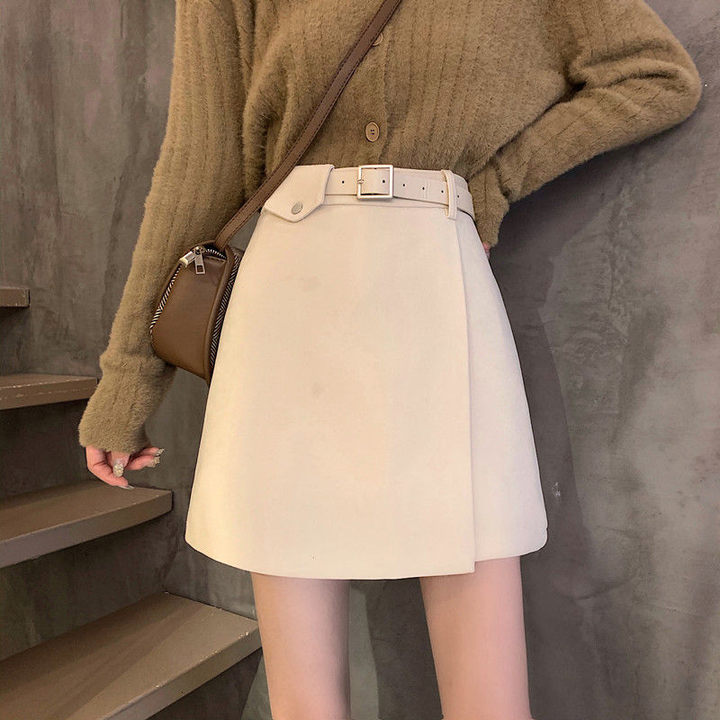 Skirts Women Skirt Black High-Waist A-Line Irregular Short Skirts For Girls Summer Korean Style All-Match Casual Skirts 230313