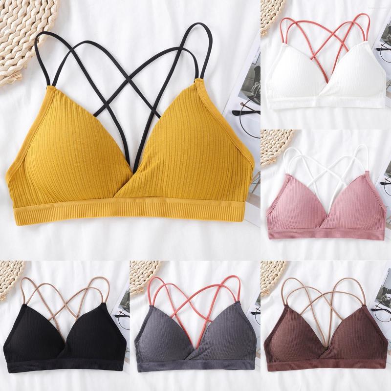 Bras Sports Bra Packs For Women Sexy Spiral Wrap Straps Sling Chest Pad Vest No Steel Rings Cotton, Black
Bras Sports Bra Packs For Women Sexy Spiral Wrap Straps Sling Chest Pad Vest No Steel Rings Cotton, Black