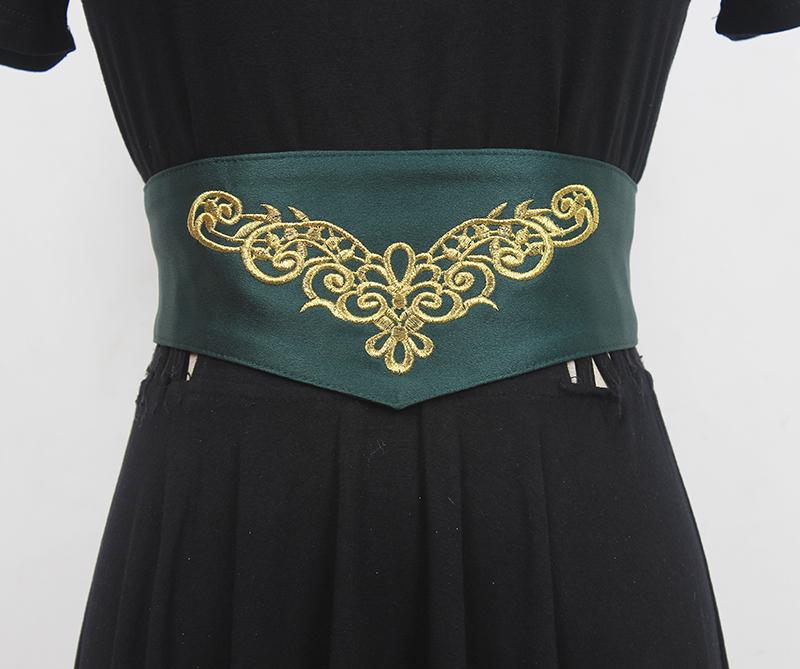 Belts Summer Embroidery Fabric Waist Belt For Women Traditional Wide Corset Elastic Waistband Embroider Femme CinturonesBelts, Black
Belts Summer Embroidery Fabric Waist Belt For Women Traditional Wide Corset Elastic Waistband Embroider Femme CinturonesBelts, Black