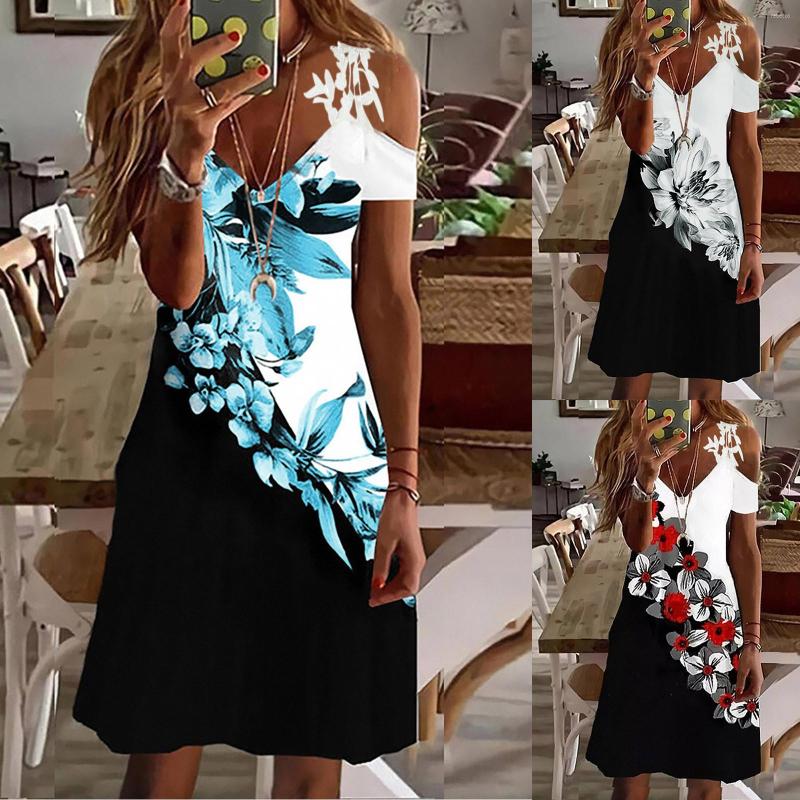 Casual Dresses 2023 Women V Neck Printed Off The Shoulder Dress Beach Sundress Comfy High Quality Elegant Summer Fast, Blue
Casual Dresses 2023 Women V Neck Printed Off The Shoulder Dress Beach Sundress Comfy High Quality Elegant Summer Fast, Blue