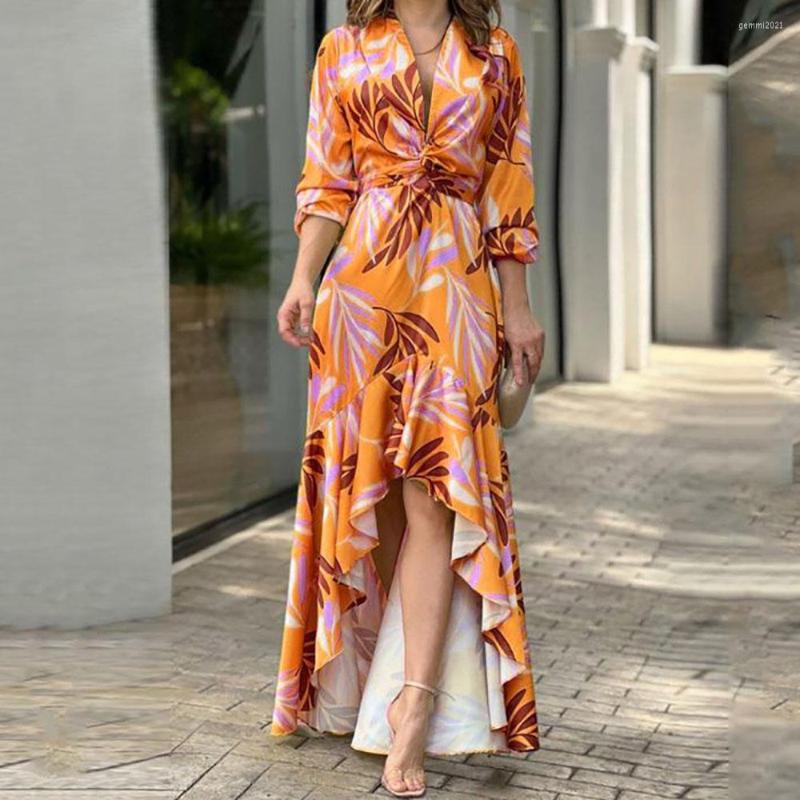 Casual Dresses Spring Elegant Long Sleeve Print Maxi Dress Women 2023 Summer Fashion Floral Asymmetrical Lace Up, Green
Casual Dresses Spring Elegant Long Sleeve Print Maxi Dress Women 2023 Summer Fashion Floral Asymmetrical Lace Up, Green