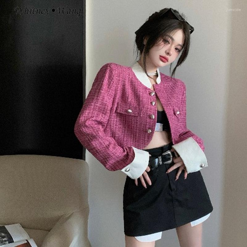 Women' Jackets WHITNEY WANG 2023 Autumn Fashion Streetwear Color Contrast Patchwork Buttons High Waist Cropped Jacket Women Stylish Coat, Pink
Women' Jackets WHITNEY WANG 2023 Autumn Fashion Streetwear Color Contrast Patchwork Buttons High Waist Cropped Jacket Women Stylish Coat, Pink