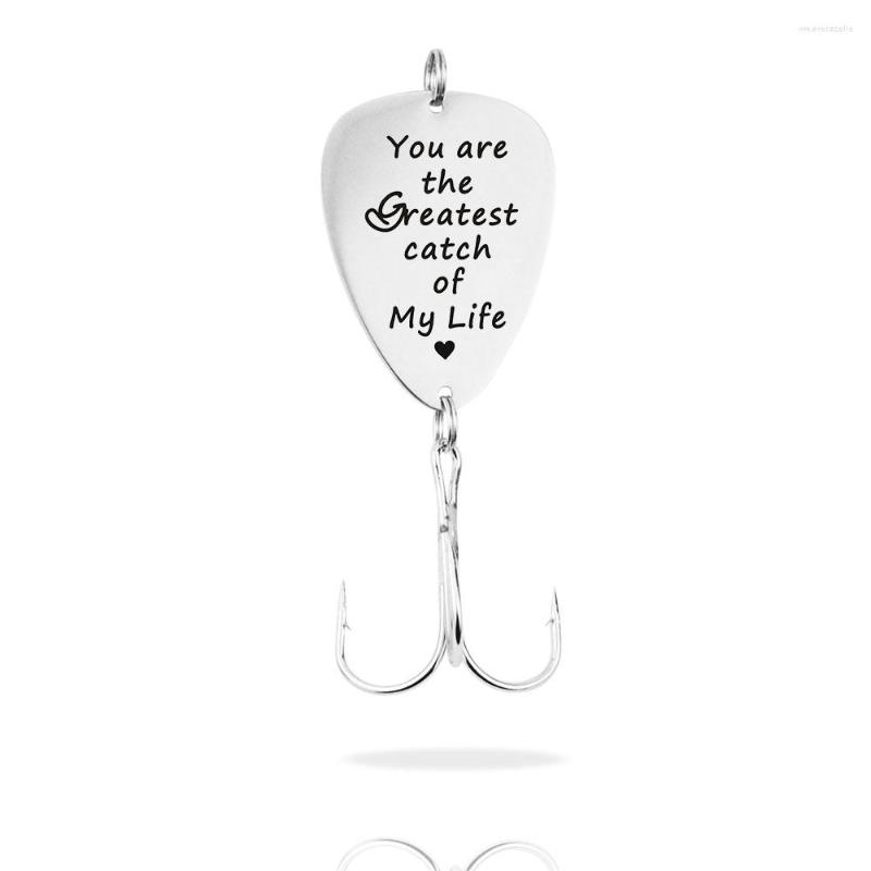 Keychains PolishedPlus Customized You Are The Greatest Catch Of My Life Fishing Lure Letter Fish Hook Keychain Father's Day Gift
Keychains PolishedPlus Customized You Are The Greatest Catch Of My Life Fishing Lure Letter Fish Hook Keychain Father's Day Gift