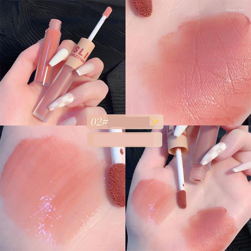 Lip Gloss Double Head Mud Matte Velvet Sexy Red Tint Liquid Lipstick Waterproof Lasting Glaze Korean Makeup Cosmetics, Lip blam
Lip Gloss Double Head Mud Matte Velvet Sexy Red Tint Liquid Lipstick Waterproof Lasting Glaze Korean Makeup Cosmetics, Lip blam