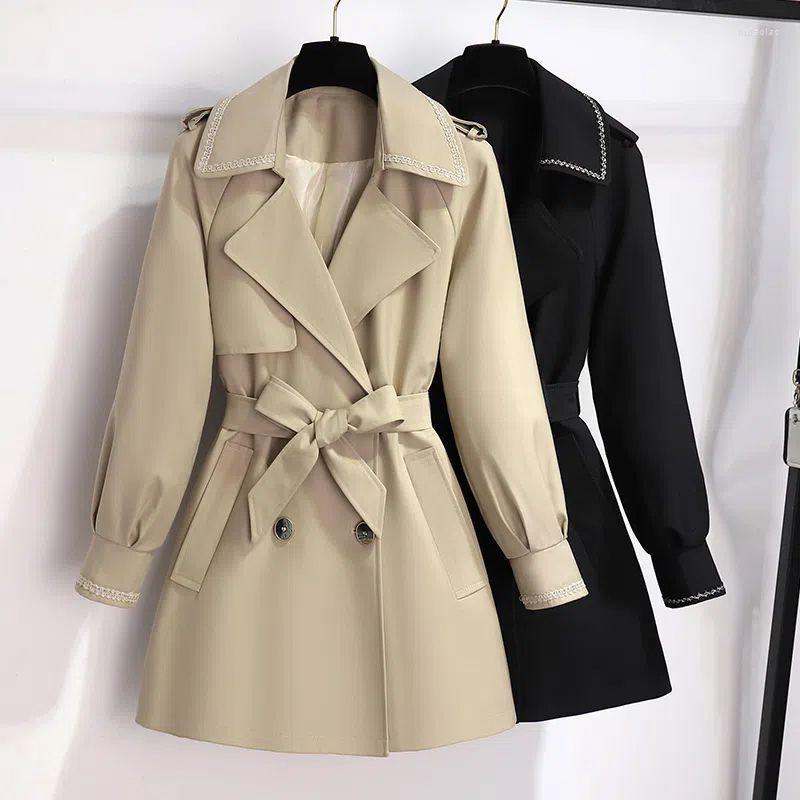 Women's Trench Coats Women Coat Spring Autumn Double-breasted Windbreakers Female Mid-Long Casual Outerwear Ladies Gabardina Mujer, Black
Women's Trench Coats Women Coat Spring Autumn Double-breasted Windbreakers Female Mid-Long Casual Outerwear Ladies Gabardina Mujer, Black