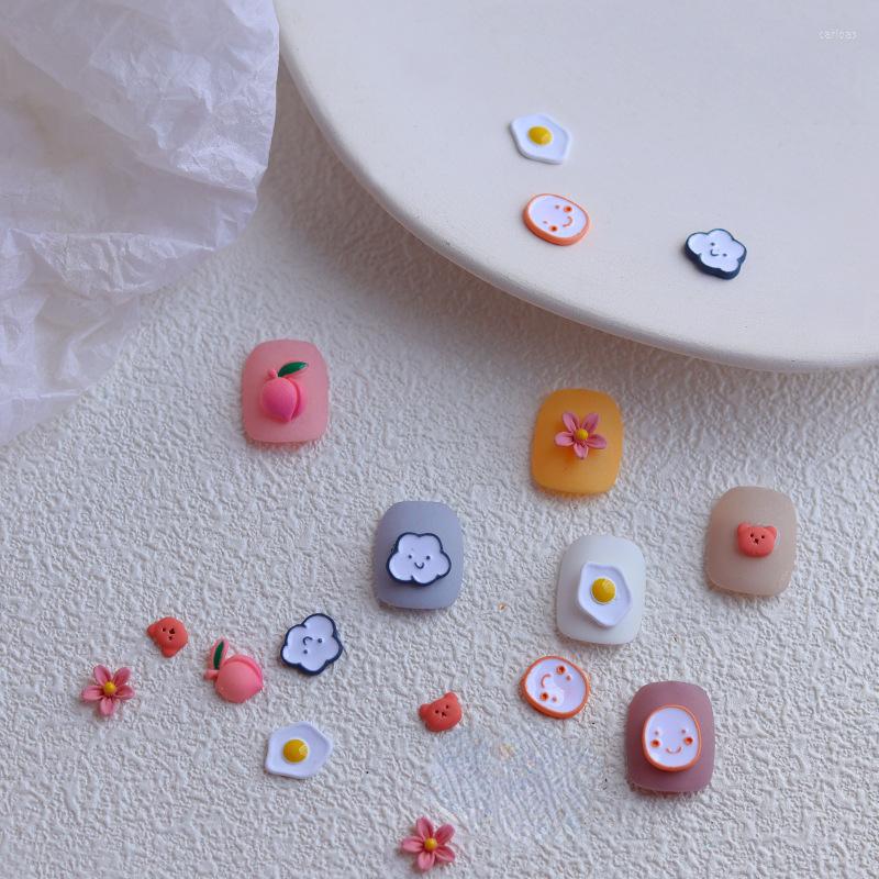 Nail Art Decorations Ornaments Peach Poached Egg Three-dimensional Manicure Decoration Cute Accessories
Nail Art Decorations Ornaments Peach Poached Egg Three-dimensional Manicure Decoration Cute Accessories